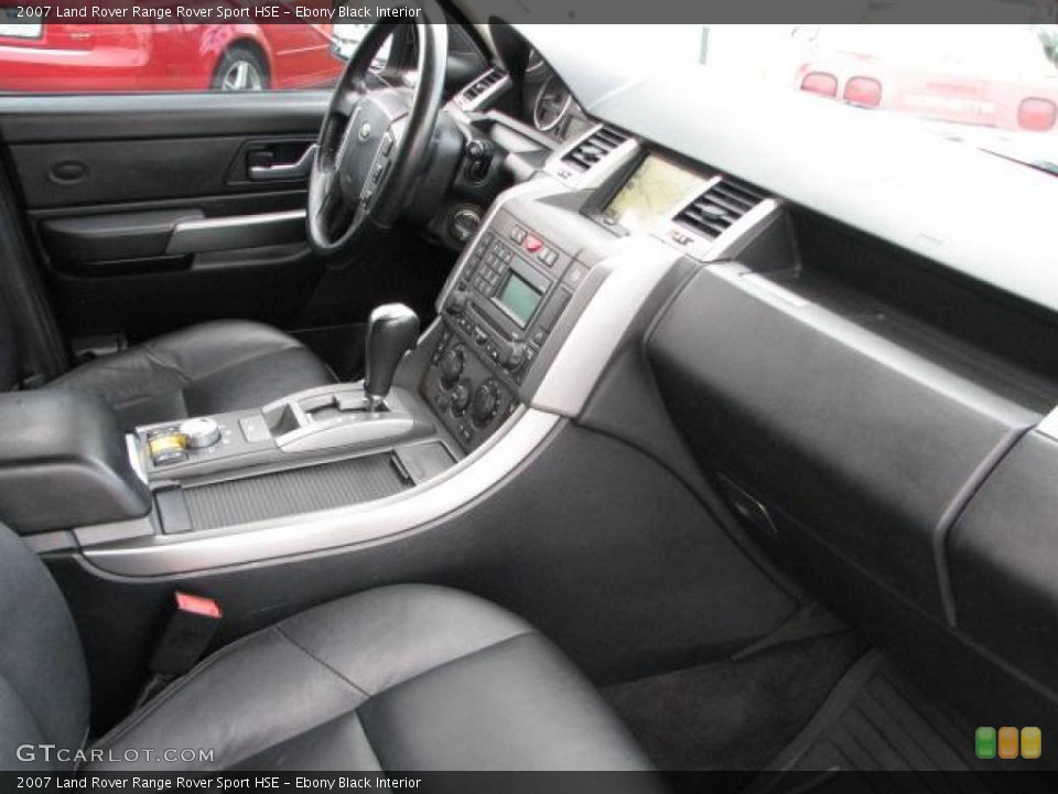 Ebony Black Interior Photo for the 2007 Land Rover Range Rover Sport HSE #49129313