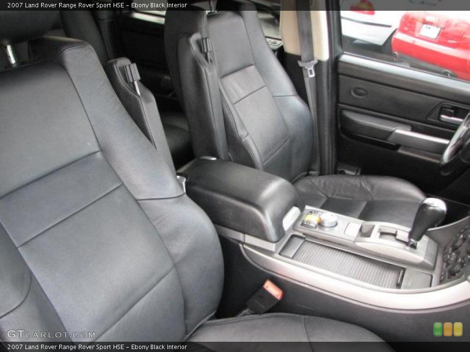Ebony Black Interior Photo for the 2007 Land Rover Range Rover Sport HSE #49129328