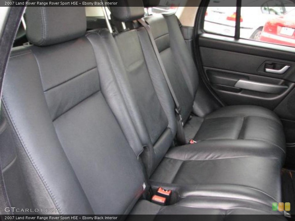Ebony Black Interior Photo for the 2007 Land Rover Range Rover Sport HSE #49129373