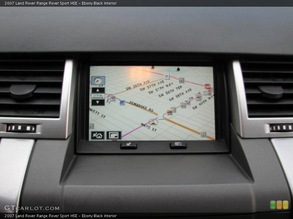 Ebony Black Interior Navigation for the 2007 Land Rover Range Rover Sport HSE #49129426