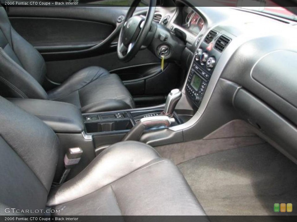 Black Interior Photo for the 2006 Pontiac GTO Coupe #49129832