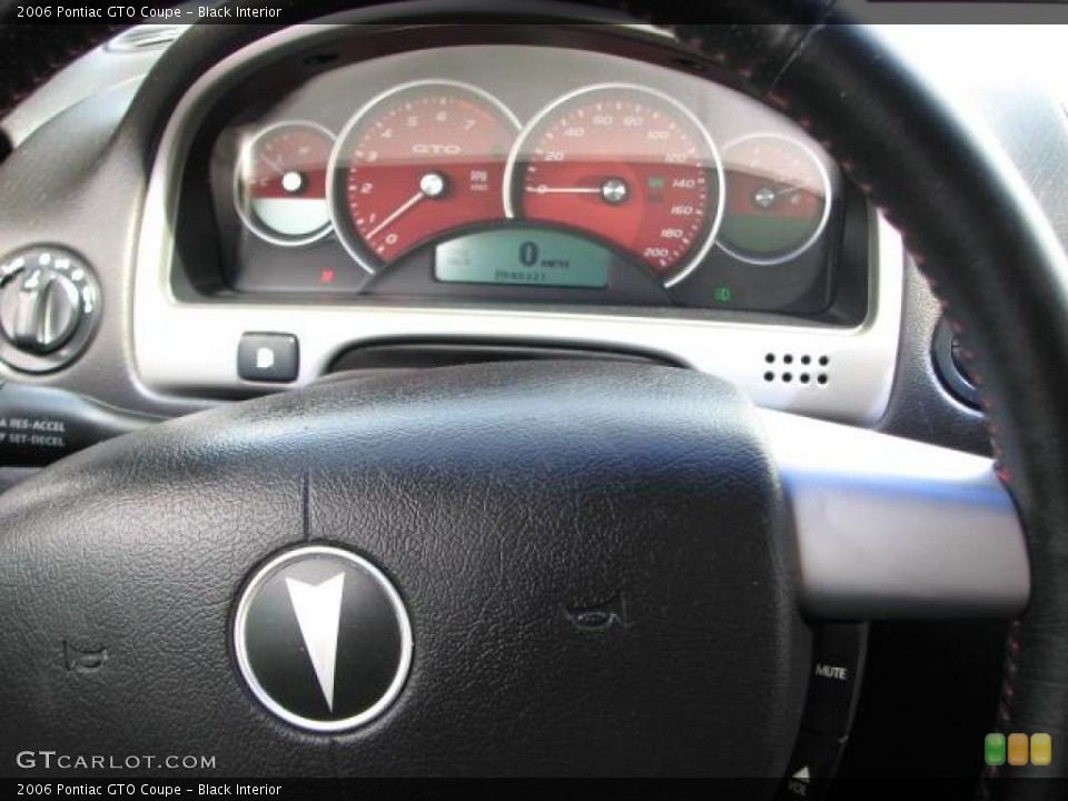 Black Interior Gauges for the 2006 Pontiac GTO Coupe #49129943