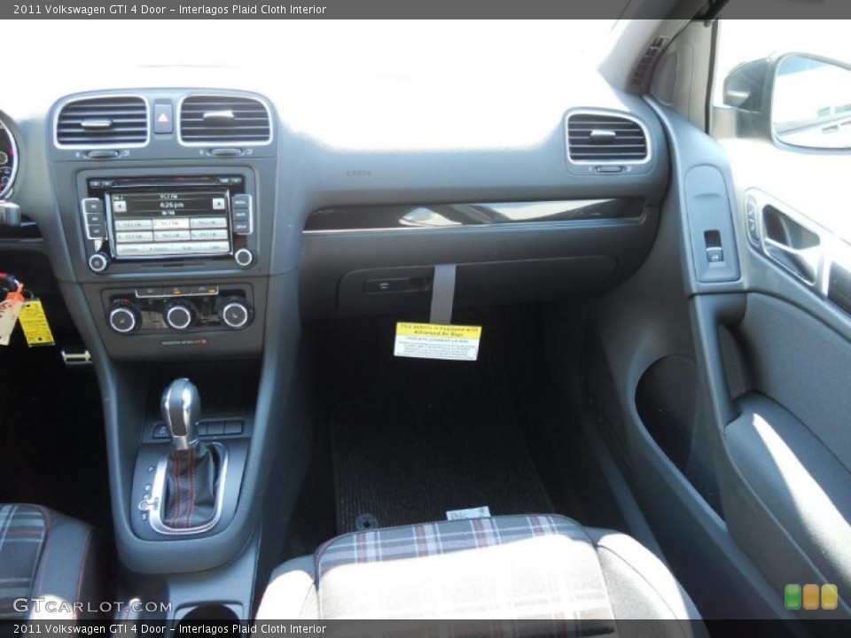 Interlagos Plaid Cloth Interior Dashboard for the 2011 Volkswagen GTI 4 Door #49131143