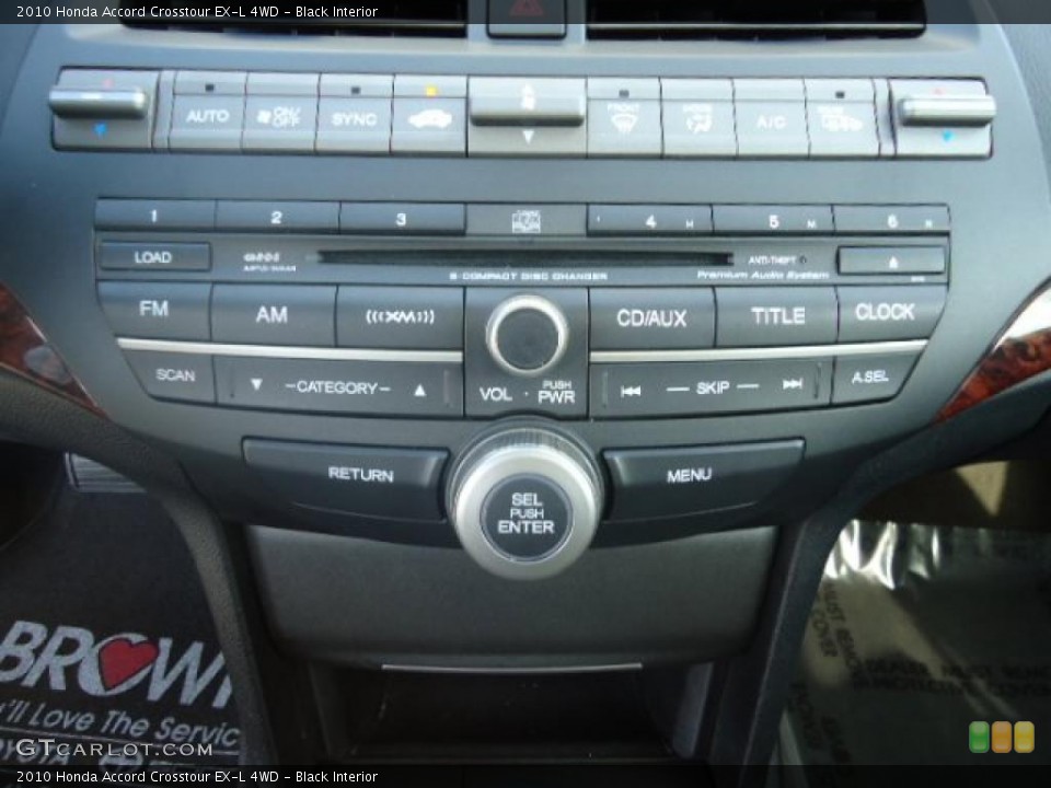Black Interior Controls for the 2010 Honda Accord Crosstour EX-L 4WD #49134218