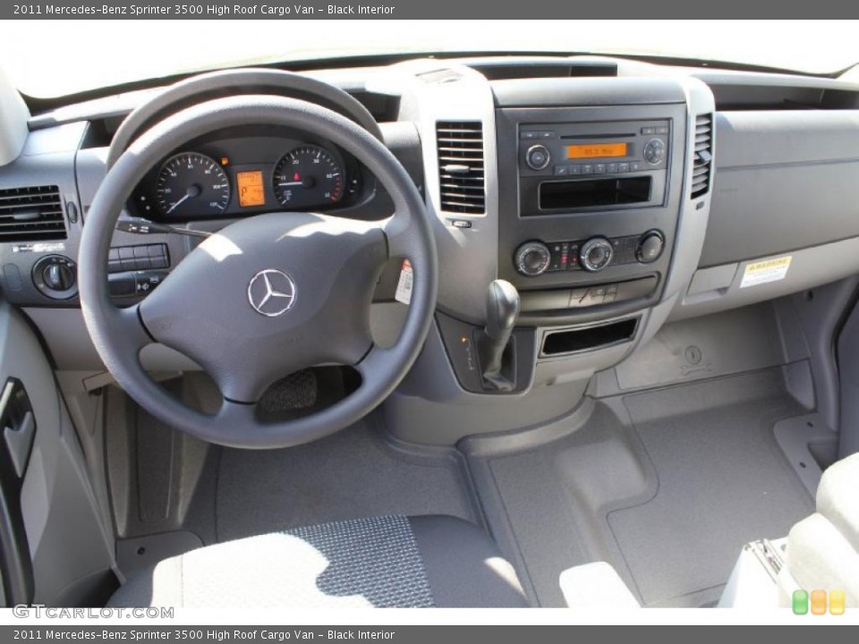 Black Interior Dashboard for the 2011 Mercedes-Benz Sprinter 3500 High Roof Cargo Van #49136501