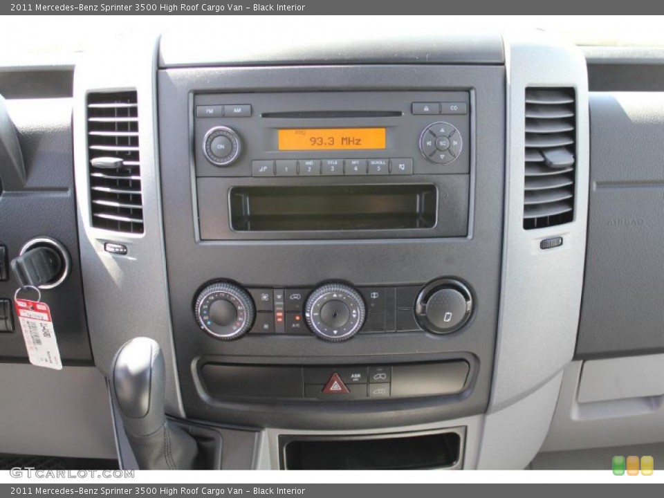 Black Interior Controls for the 2011 Mercedes-Benz Sprinter 3500 High Roof Cargo Van #49136537