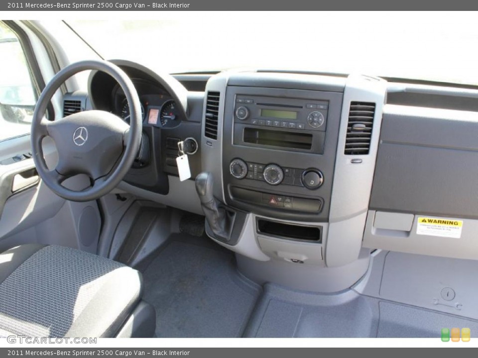 Black Interior Dashboard for the 2011 Mercedes-Benz Sprinter 2500 Cargo Van #49136909