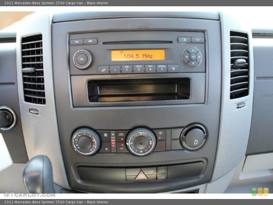 Black Interior Controls for the 2011 Mercedes-Benz Sprinter 2500 Cargo Van #49136948