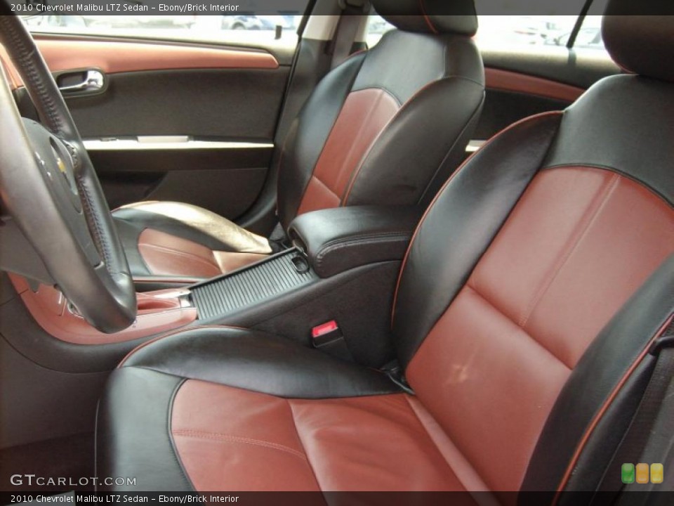 Ebony/Brick Interior Photo for the 2010 Chevrolet Malibu LTZ Sedan #49137821