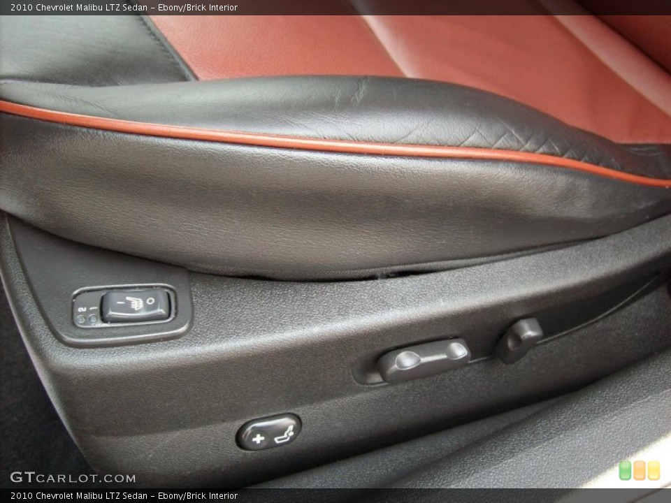 Ebony/Brick Interior Controls for the 2010 Chevrolet Malibu LTZ Sedan #49137839