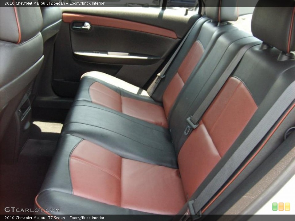 Ebony/Brick 2010 Chevrolet Malibu Interiors