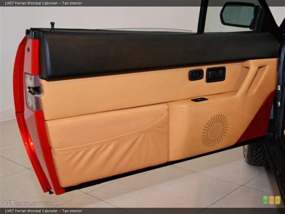 Tan Interior Door Panel for the 1987 Ferrari Mondial Cabriolet #49138187