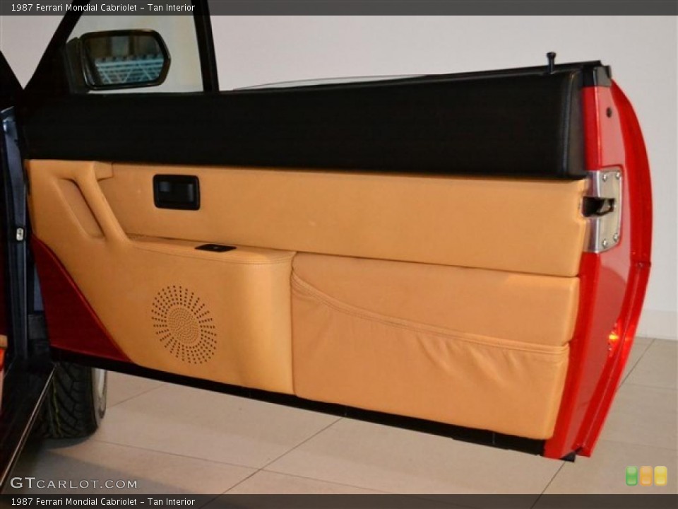 Tan Interior Door Panel for the 1987 Ferrari Mondial Cabriolet #49138217