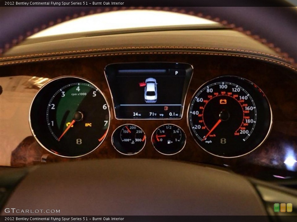 Burnt Oak Interior Gauges for the 2012 Bentley Continental Flying Spur Series 51 #49139192