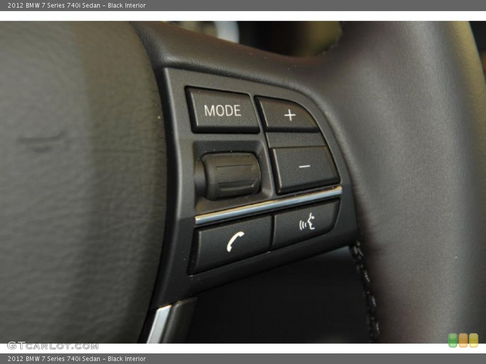 Black Interior Controls for the 2012 BMW 7 Series 740i Sedan #49140983