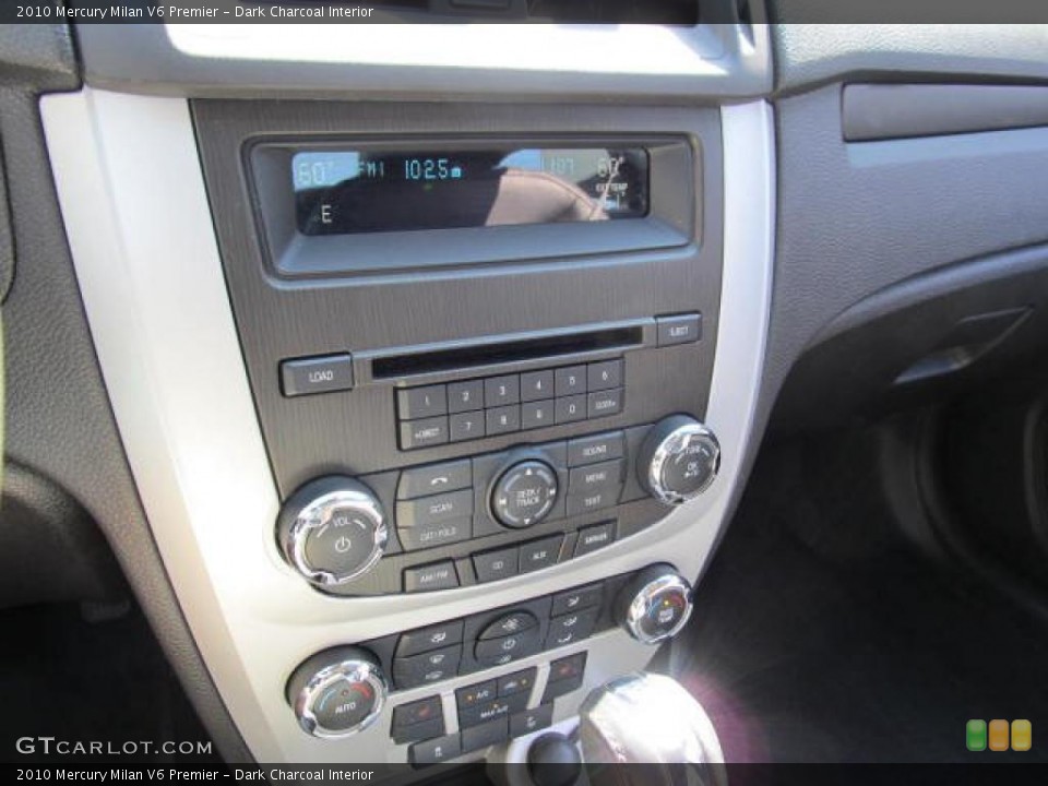 Dark Charcoal Interior Controls for the 2010 Mercury Milan V6 Premier #49141724