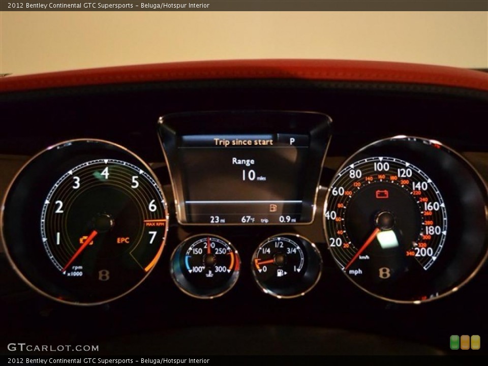 Beluga/Hotspur Interior Gauges for the 2012 Bentley Continental GTC Supersports #49145072