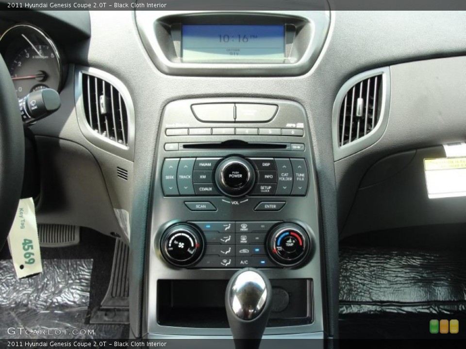 Black Cloth Interior Controls for the 2011 Hyundai Genesis Coupe 2.0T #49145894