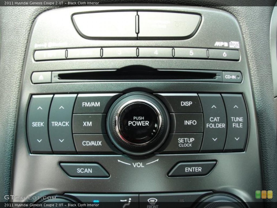 Black Cloth Interior Controls for the 2011 Hyundai Genesis Coupe 2.0T #49145927