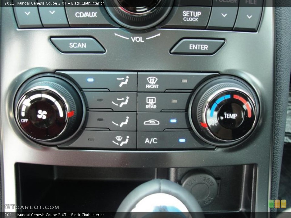 Black Cloth Interior Controls for the 2011 Hyundai Genesis Coupe 2.0T #49145939