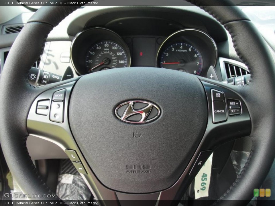Black Cloth Interior Steering Wheel for the 2011 Hyundai Genesis Coupe 2.0T #49145967