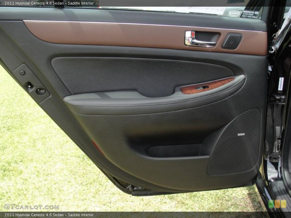 Saddle Interior Door Panel for the 2011 Hyundai Genesis 4.6 Sedan #49146278