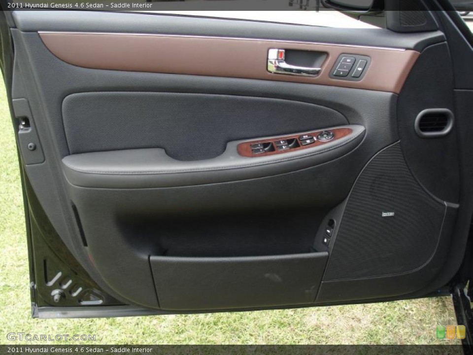 Saddle Interior Door Panel for the 2011 Hyundai Genesis 4.6 Sedan #49146314