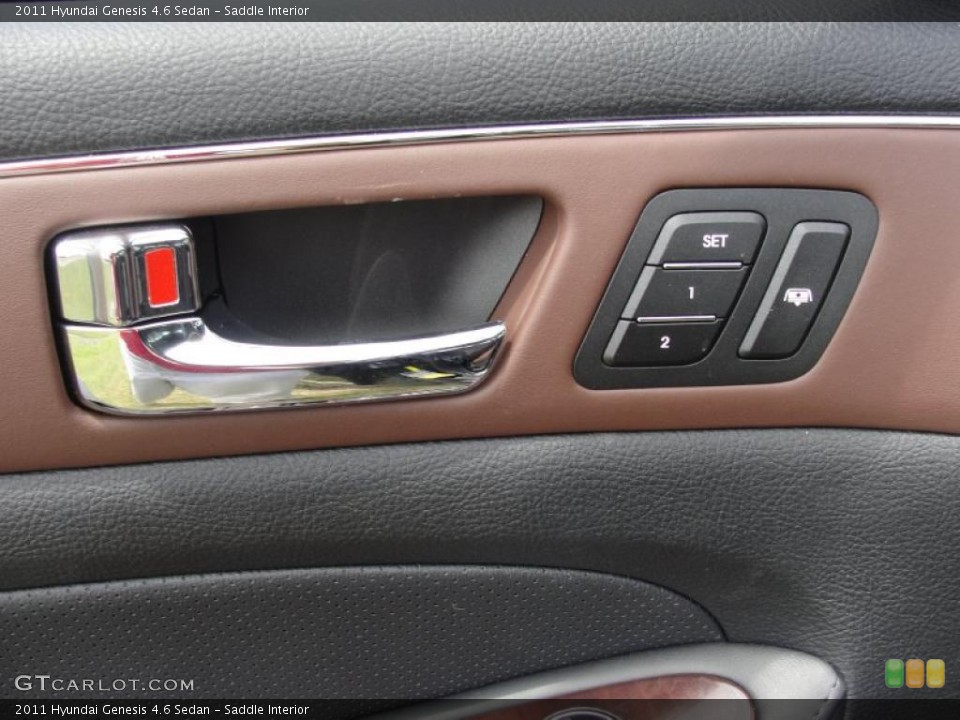 Saddle Interior Controls for the 2011 Hyundai Genesis 4.6 Sedan #49146326