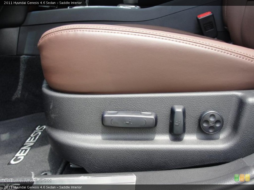 Saddle Interior Controls for the 2011 Hyundai Genesis 4.6 Sedan #49146368