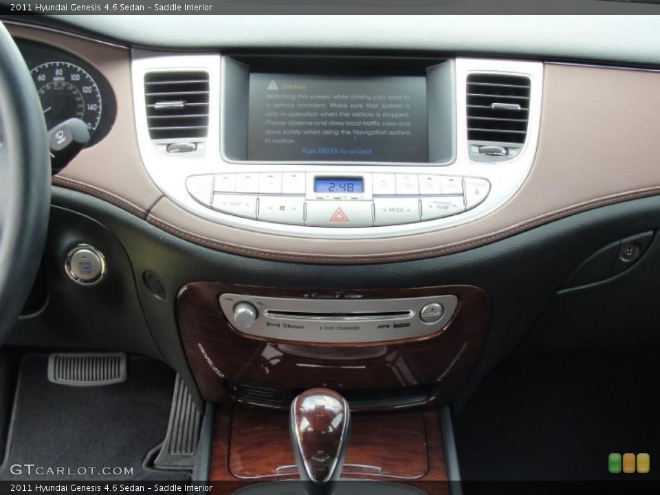 Saddle Interior Controls for the 2011 Hyundai Genesis 4.6 Sedan #49146407