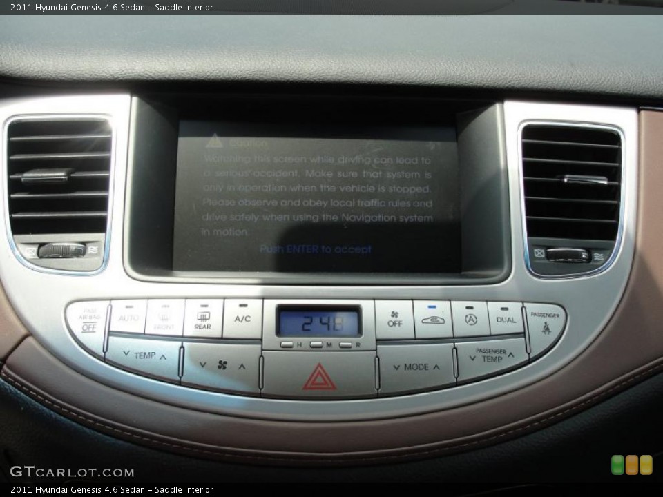Saddle Interior Controls for the 2011 Hyundai Genesis 4.6 Sedan #49146419