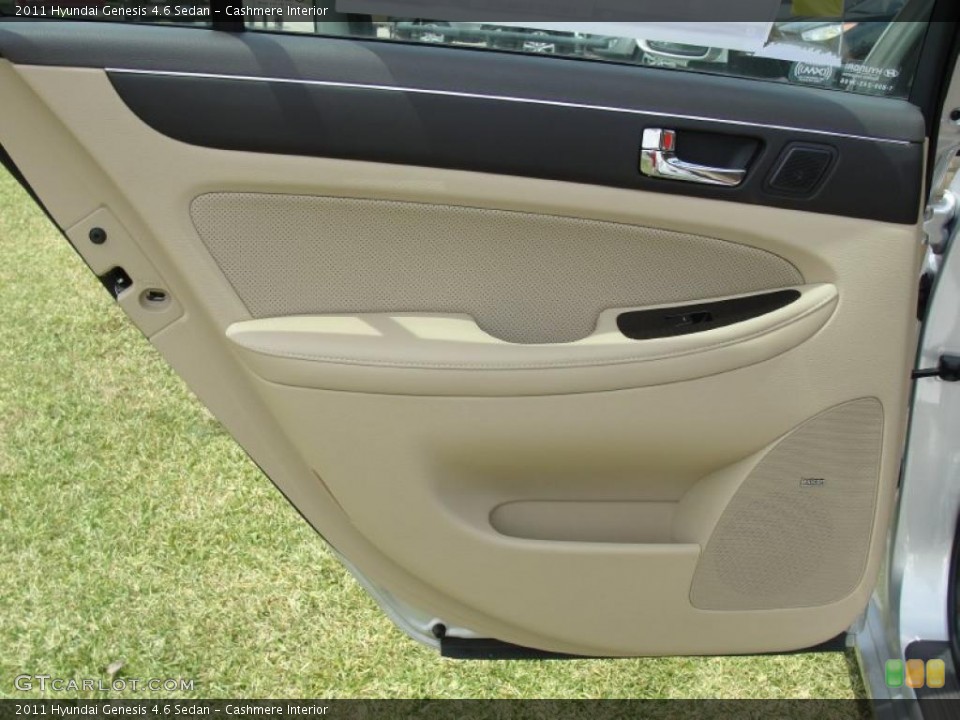 Cashmere Interior Door Panel for the 2011 Hyundai Genesis 4.6 Sedan #49146815