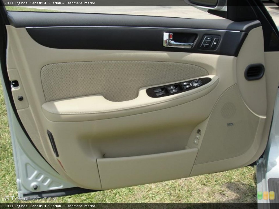 Cashmere Interior Door Panel for the 2011 Hyundai Genesis 4.6 Sedan #49146839