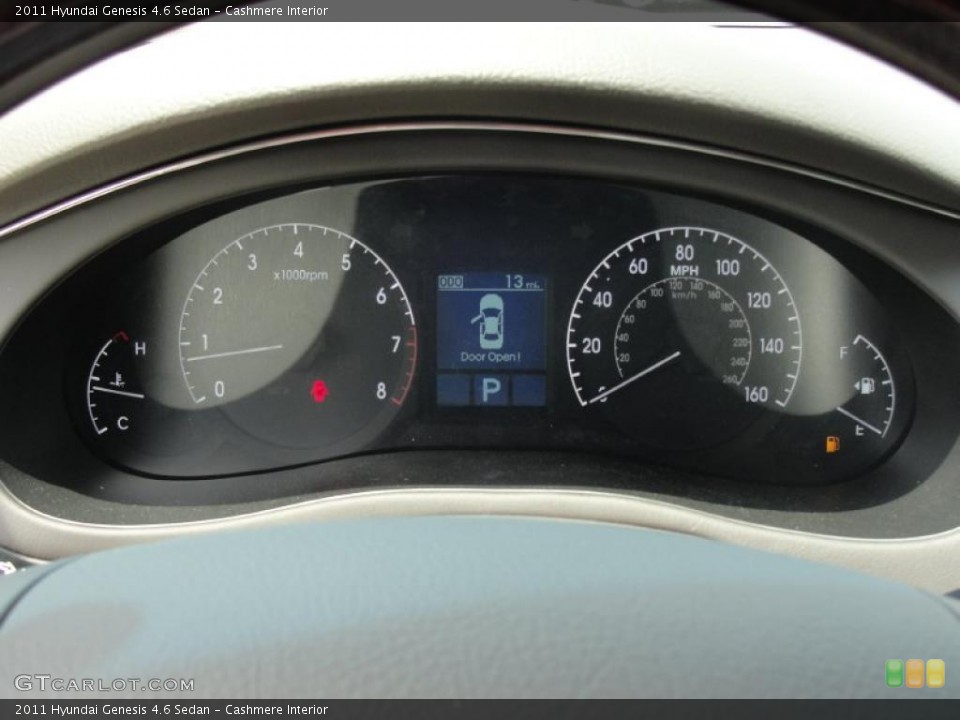 Cashmere Interior Gauges for the 2011 Hyundai Genesis 4.6 Sedan #49147028