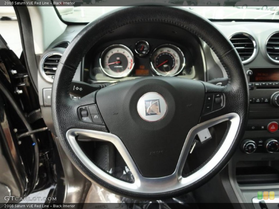 Black Interior Steering Wheel for the 2008 Saturn VUE Red Line #49149983