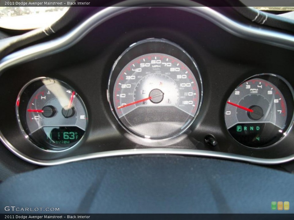 Black Interior Gauges for the 2011 Dodge Avenger Mainstreet #49152026