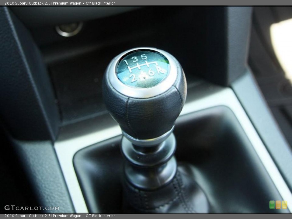Off Black Interior Transmission for the 2010 Subaru Outback 2.5i Premium Wagon #49152896