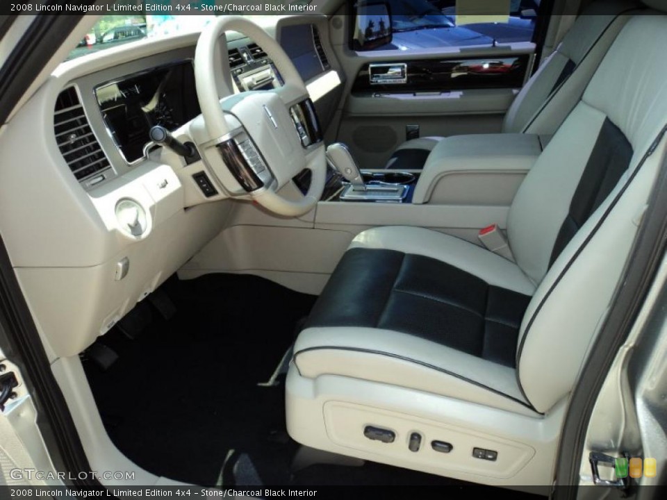 Stone/Charcoal Black Interior Photo for the 2008 Lincoln Navigator L Limited Edition 4x4 #49153733