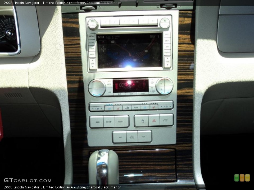 Stone/Charcoal Black Interior Controls for the 2008 Lincoln Navigator L Limited Edition 4x4 #49153901