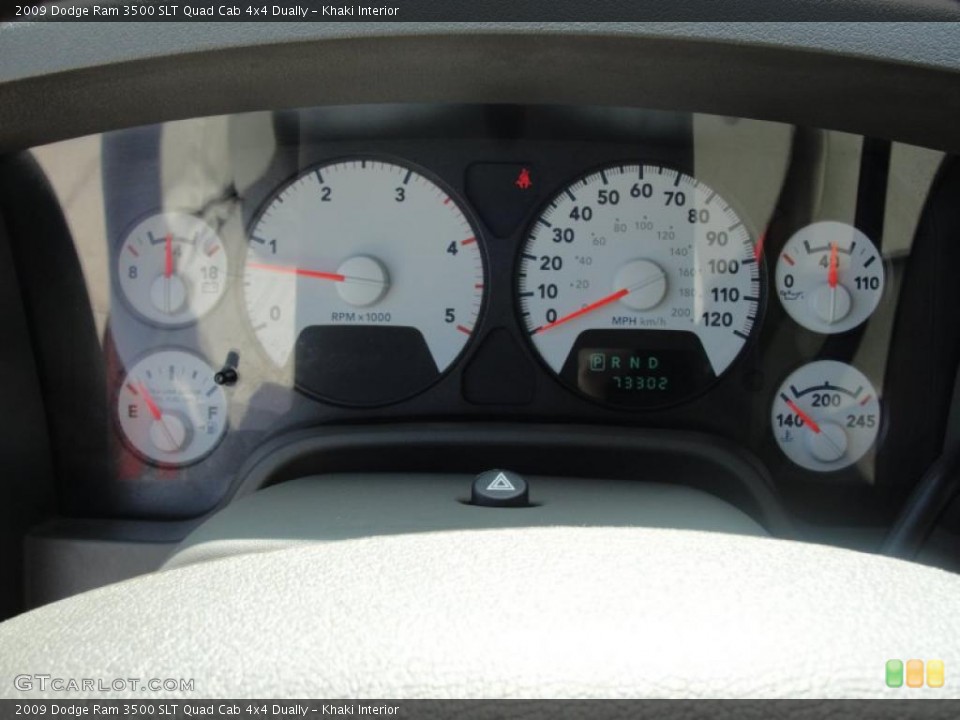 Khaki Interior Gauges for the 2009 Dodge Ram 3500 SLT Quad Cab 4x4 Dually #49154327