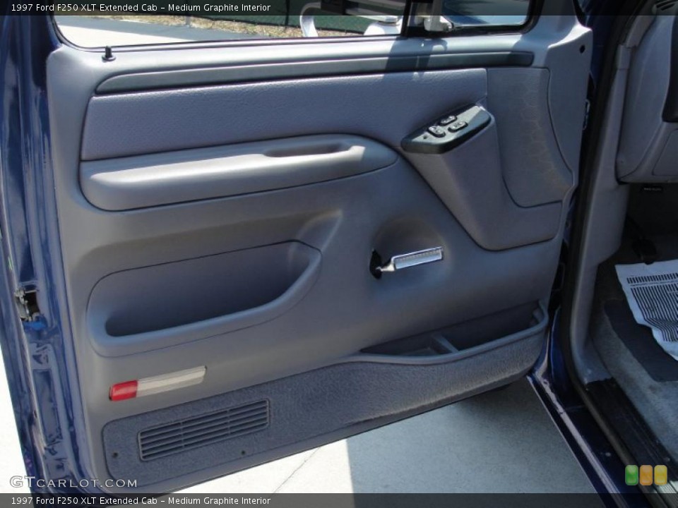 Medium Graphite Interior Door Panel for the 1997 Ford F250 XLT Extended Cab #49154678