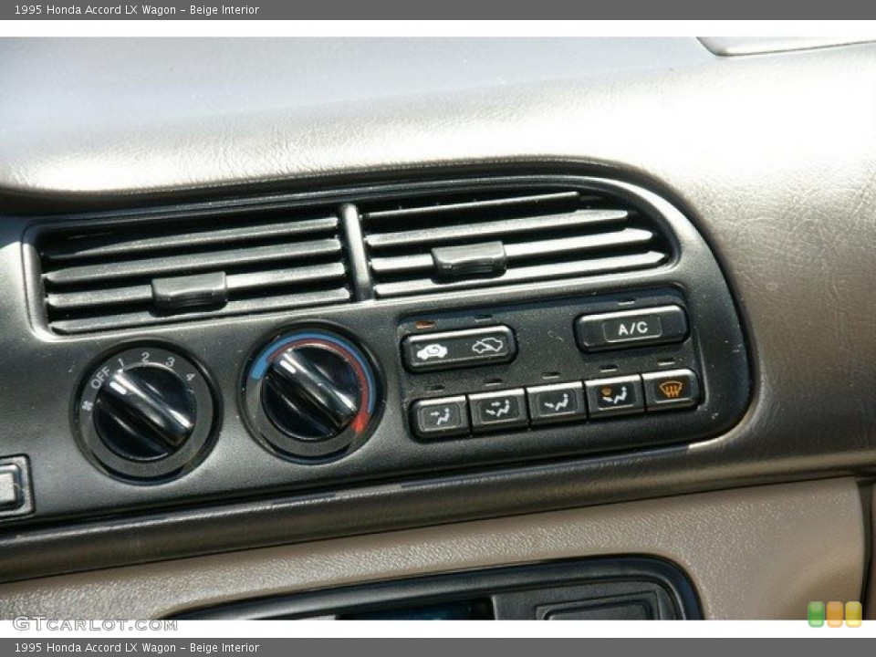Beige Interior Controls for the 1995 Honda Accord LX Wagon #49160789