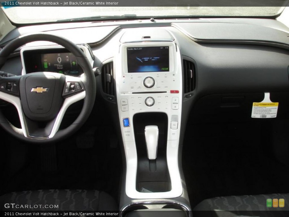 Jet Black/Ceramic White Interior Dashboard for the 2011 Chevrolet Volt Hatchback #49161125