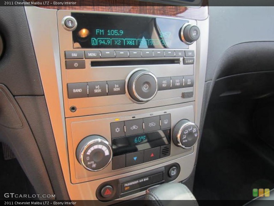 Ebony Interior Controls for the 2011 Chevrolet Malibu LTZ #49163579