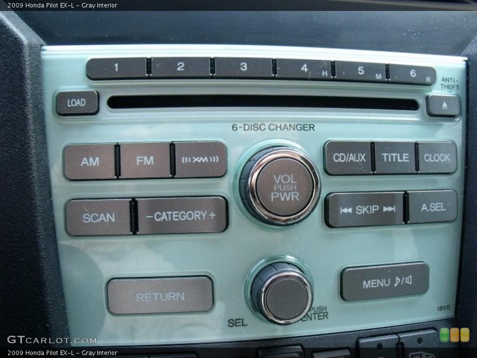 Gray Interior Controls for the 2009 Honda Pilot EX-L #49164020