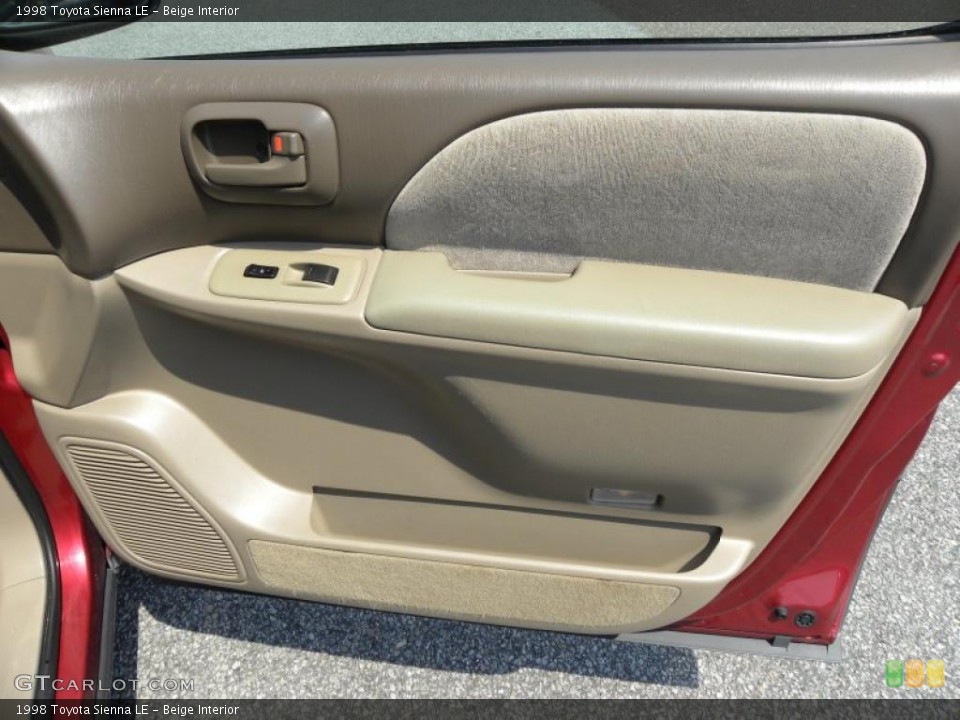 Beige Interior Door Panel for the 1998 Toyota Sienna LE #49164371