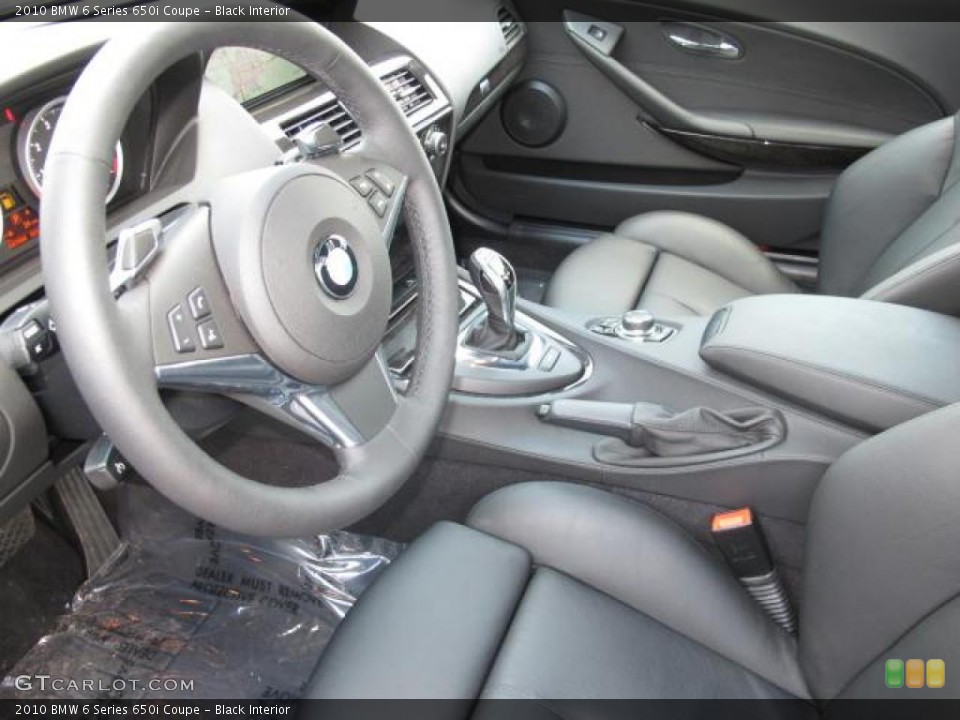 Black Interior Photo for the 2010 BMW 6 Series 650i Coupe #49165904