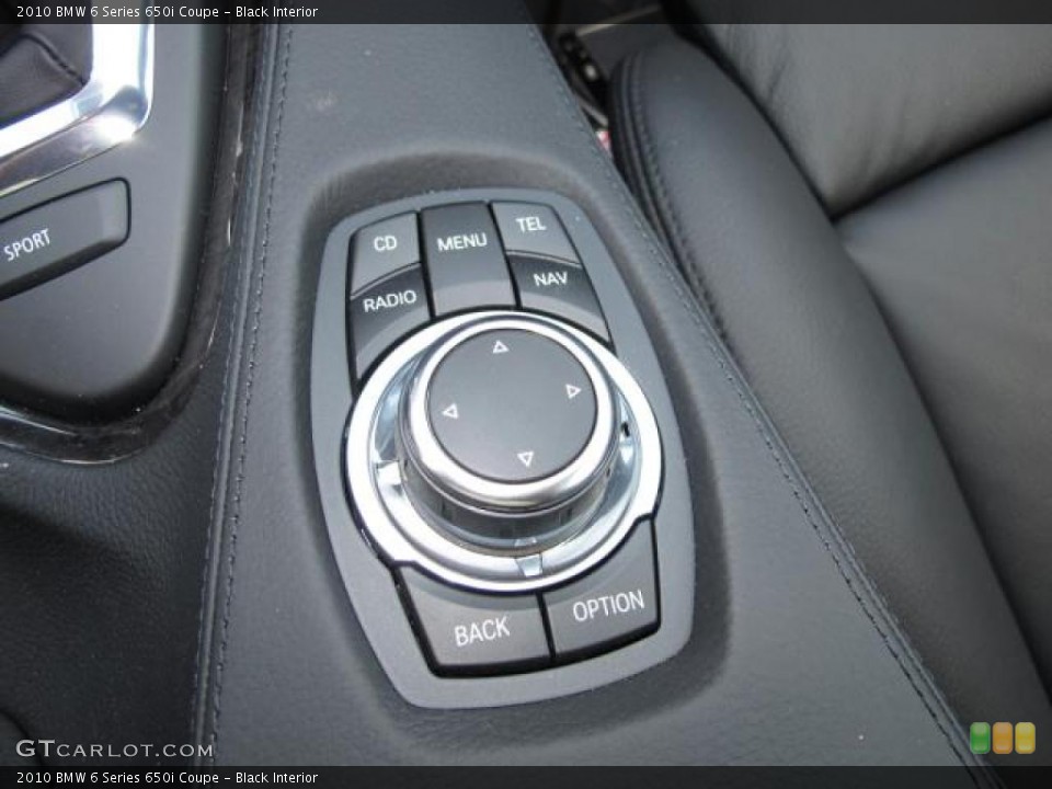 Black Interior Controls for the 2010 BMW 6 Series 650i Coupe #49166012