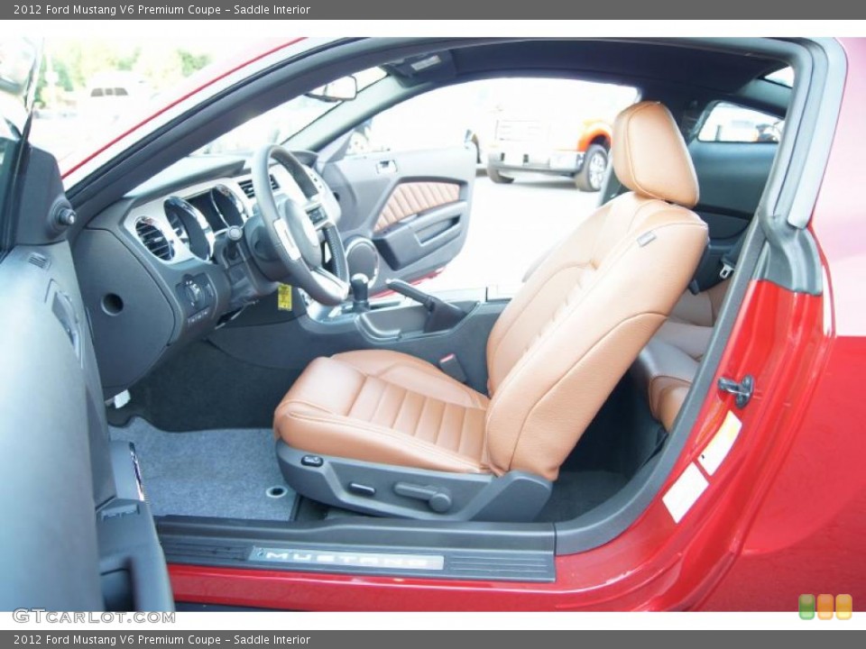 Saddle Interior Photo for the 2012 Ford Mustang V6 Premium Coupe #49168580