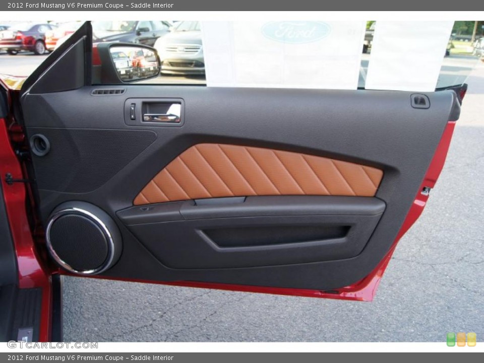 Saddle Interior Door Panel for the 2012 Ford Mustang V6 Premium Coupe #49168667